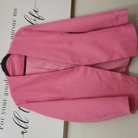 New Pink Blazer With Pockets 2XL Career Formal Y2k Blokecore - Picture 2 of 10